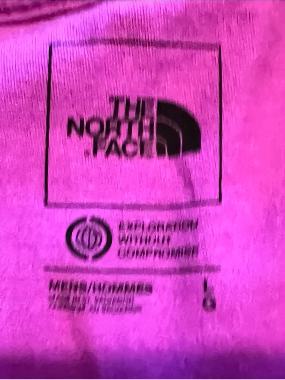 The North Face Hot Pink Logo Tee Sz L